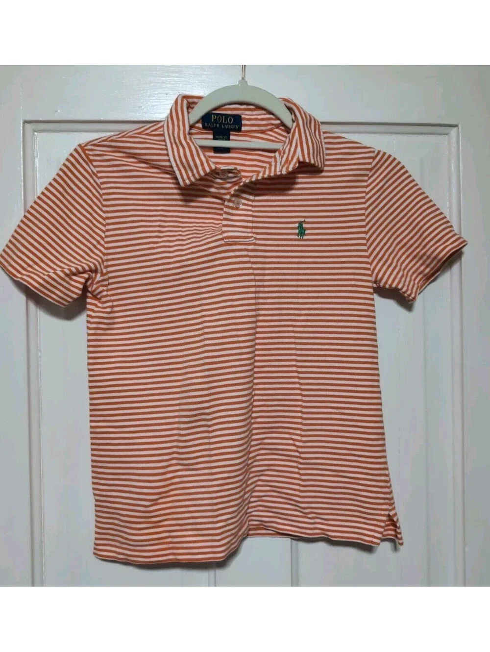 Polo Ralph Lauren Striped Pony Polo Shirt Golf Girls M(10/12) (1521)D